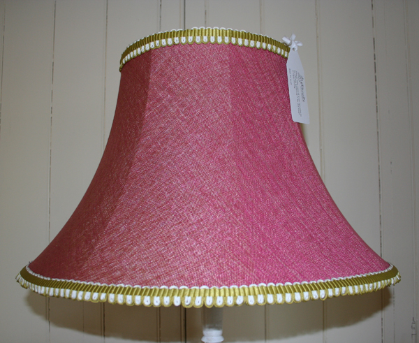 Large hand-stitched empire lampshade